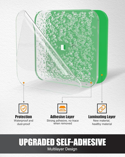 Multi-Purpose Hat Organizer (4-Pack), Strong Adhesive Hat Hooks for Wall, Two Mounting Options, Green