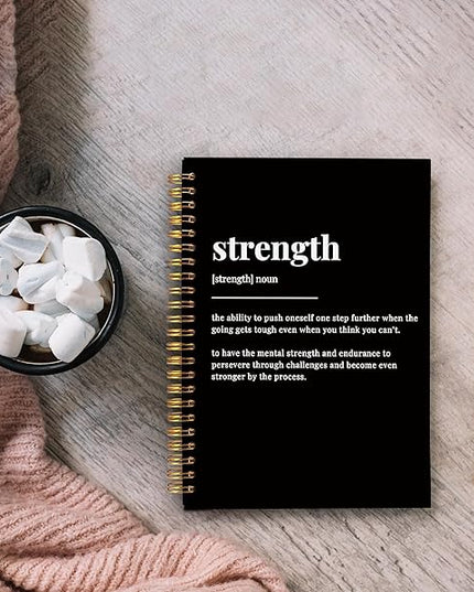 Inspirational Spiral Notebook,Inspirational Journal,Inspirational Journal for Women Men Writing,Grit Spiral Notebook 8.3×5.5 Inch