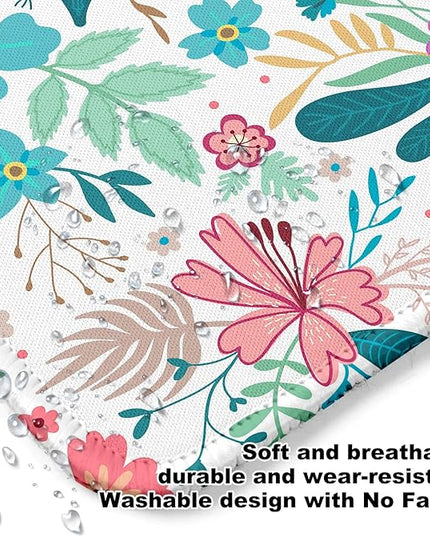 Flower Square Mouse Pad,Non-Slip Rubber Base Mouse Pad,Home Office Decoration Desktop Accessory,Laptop Mouse Pad for Office Laptops,9.4x7.8x0.12inch 6