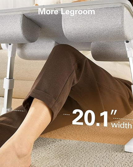 HUANUO Laptop Bed Desk, Laptop Tray Computer Lap Desk for Bed Couch Sofa, Bed Tray for Working, Eating, Foldable Lap Stand Table with Height Adjustment & 35° Adjustable Tilt Angle, HNLD19G