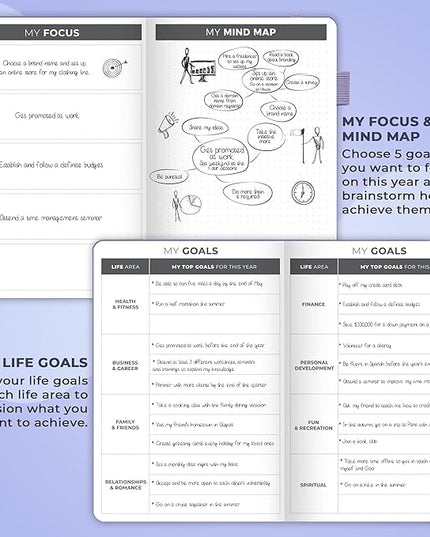 Clever Fox Planner – Undated Weekly & Monthly Planner for Productivity, Time Management & Goals – Organizer Journal – A5 (Lavender)