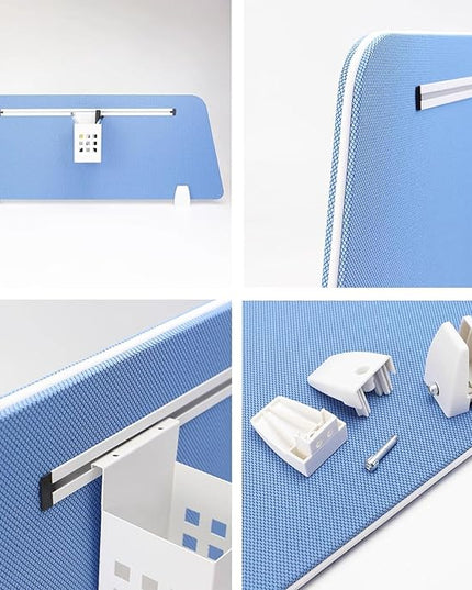 Acoustic Desk Divider - Portable Privacy Panels for Desk, Soundproof Partition for Home Office, Study Table, Workplace, Students - Enhance Focus and Productivity