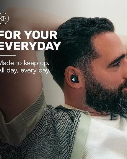 Raycon Everyday Earbuds Classic Bluetooth Wireless with Microphone - Stereo Sound, Active Noise Canceling, in-Ear Bluetooth Headset True Wireless Earbuds 32 Hours Playtime (Black)
