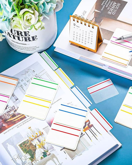Tenare 2 Inch Sticky Tabs Adhesive Flag Index Writable and Repositionable File Tabs Colored Page Markers Labels for Books and Classify Files Binder File Folders(240 Pieces)