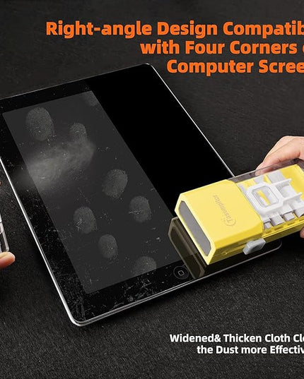 Laptop Screen Keyboard Cleaner Kit, All in 1 Electronics Cleaning Tool for MacBook iPad iPhone Pro Cell Phone, Brush Tool for Tablet, Computer, PC Monitor,TV Camera Lens with Patent, Yellow