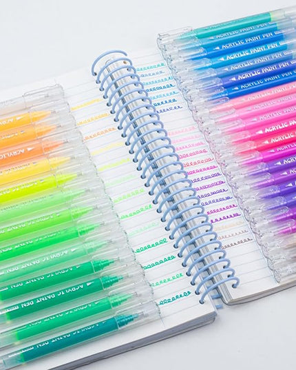 SASPOO Acrylic Gel Pens for Drawing,Colors Gel Paint Pens Ultra Fine ST Point 1.0, Set of Acrylic Marker Pens Color Ink for Journaling, Crafts Art Supplies (36)