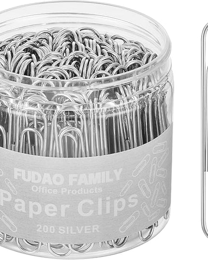Jumbo Paper Clips, 2 Inch Paper Clip, 200 pcs Large Paperclips