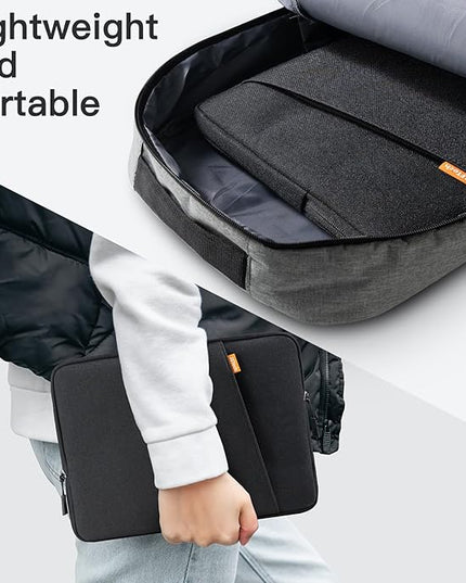 JETech Laptop Sleeve for 16-Inch MacBook Pro (M4 / M3 / M2 / M1, 2019-2024), Waterproof Bag Case with Pocket, Compatible with 16 Inch Notebook (Black)