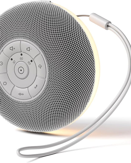Portable Sound Machine, Long Battery with Loud Bluetooth Speaker, 39 Special Soothing Sounds, White Noise Sound Machine for Sleeping