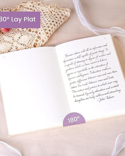 CAGIE Lined Journal Notebook for Women Girls, A5 Hardcover Linen Journals For Writing 256 Pages, Aesthetic Womens Diary, Gifts 8.3'' x 5.7'' Purple