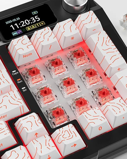 Mechanical Gaming Keyboard Red Switches,3 Pin 50gf RGB SMT Linear Switch,Dustproof and Waterproof Switch (Red,90PCS)
