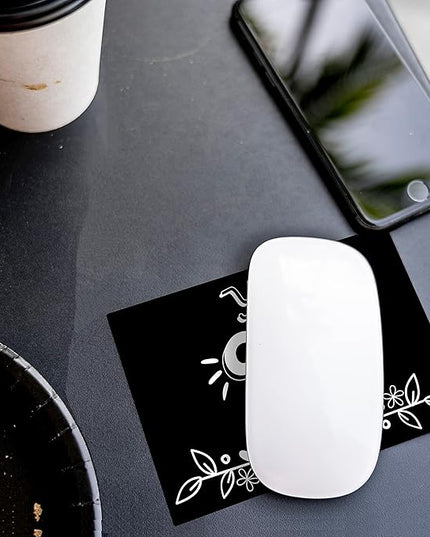 Mouse Pad Adhesive Bottom - Sticks to Any Surface - Portable - Webcam Covers and Screen Cleaner Included (You GOT This)