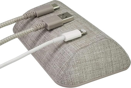 Smartish® Magnetic Cord Holder - Bigger Cable Wrangler Stocking Stuffer Organizer with Magnet Clips for Charger Management on Desktop, Nightstand - Holds 6+ Cables - Lightly Toasted Beige