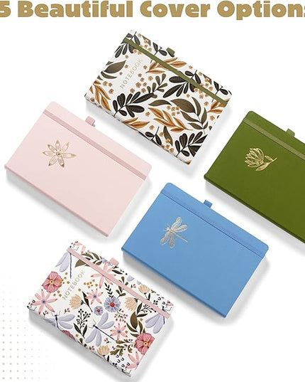 VIVID SCRIBBLES Dotted Journal – 160gsm Bleed Proof Thick White Paper – 200 Numbered Dot Grid Pages – 5.8 x 8.3 inch Dotted Notebook