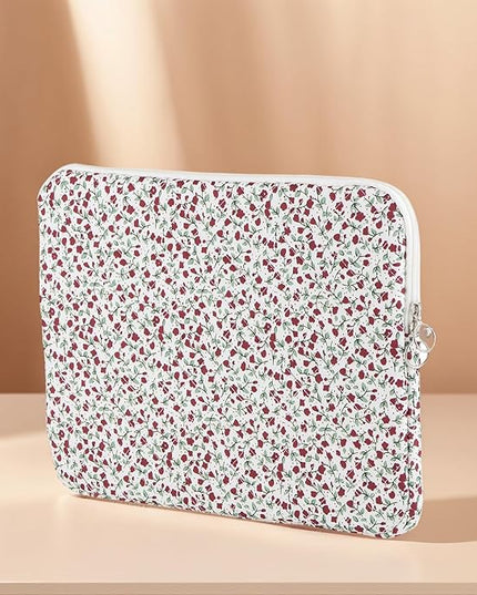 Floral Laptop Sleeve Bag Laptop Sleeve Tablet Case for Laptops Tablets (11-inch)