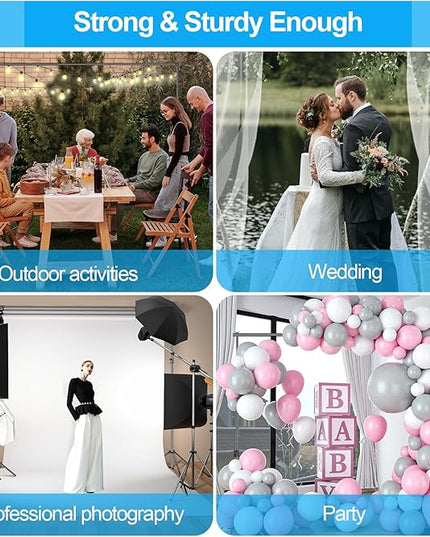 EMART Heavy Duty Backdrop Stand, 10 x 10ft Adjustable Photo Background Support System Kit with Carry Bag for Photography