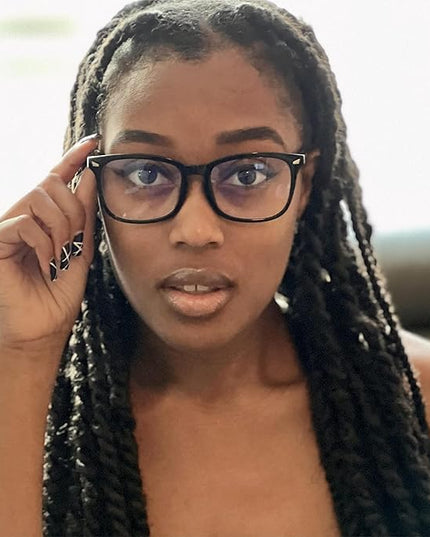 VISOONE Blue Light Blocking Glasses Square with Anti Computer Glare for Gaming Women and Men MONTANA