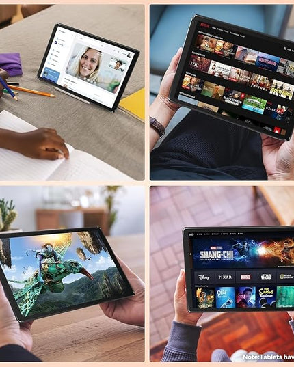 URAO Tablet,10.1" Android 15 Tablet with Octa-core Processor 24GB RAM 128GB ROM HD IPS Touchscreen 8H Battery, Wi-Fi 6, BT 5.0, Dual Camera, Android Tablets