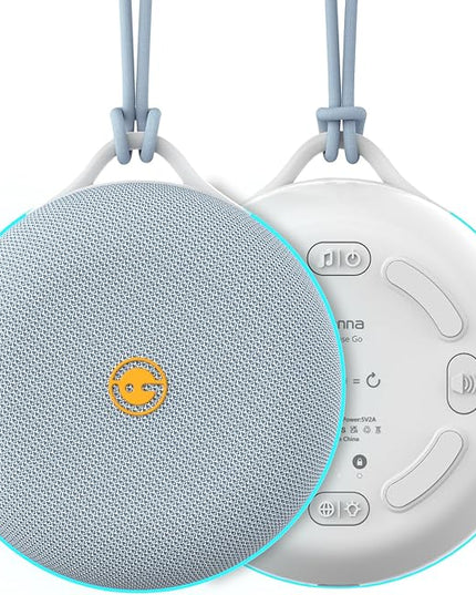 Gianna Portable White Noise Machine, Custom Recording, Free Updateable Sound Library, Rechargeable Sleep Machine with Light & Timer, Baby Sound Machine for Sleeping and Travel