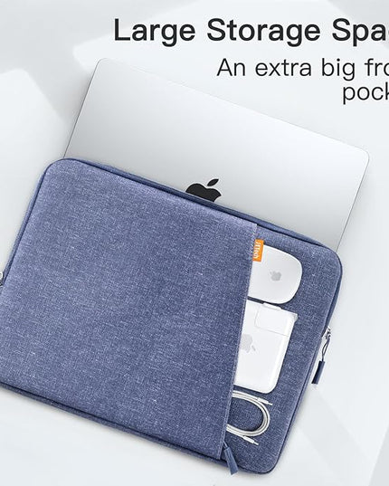 JETech Laptop Sleeve for 14-Inch MacBook Air/Pro, MacBook Pro M5/M4/M3/M2/M1 2021-2025, Waterproof Bag Case with Pocket, Compatible with 14 Inch Notebook (Purple)