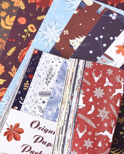 Origami 6x6 Paper Kit 150 Sheets 150 Vivid Colors Double Sided Same Printed Traditional Patterns Square for Arts Crafts Projects Japan Traditional Chiyo.Snack