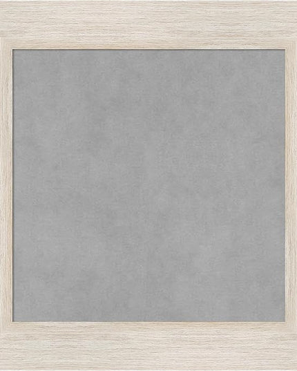 Amanti Art White Framed Magnetic Board 21x21 Small Vision Board for use with Magnets, 100% Metal Sheet to Display Items as Office Decor or for Home Organization in mudroom, Kitchen or Kids Room