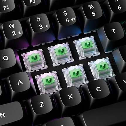 Keychron Magnetic Switches Aurora Linear - 110 PCS, 50gf, Pre-Lubed, 0.1mm Adjustable Actuation, Gateron Double-Rail Hall Effect, Compatible Replacement for HE Keyboards Only