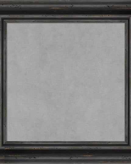 Amanti Art Black Framed Magnetic Board 21x21 Small Vision Board for use with Magnets, 100% Metal Sheet to Display Items as Office Decor or for Home Organization in mudroom, Kitchen or Kids Room