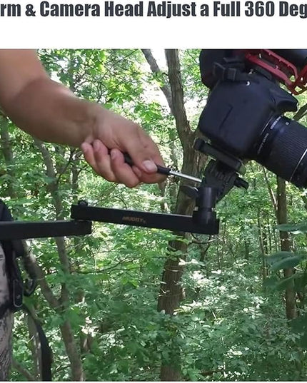 Muddy Basic Trail Camera Arm with Pan Head for Precision Game Cam Positioning