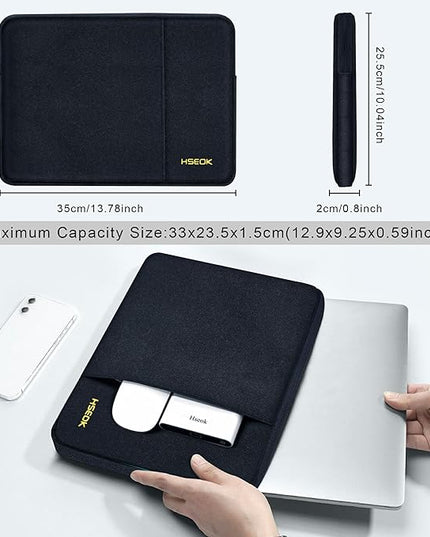 Hseok Laptop Case 13.3 Inch Sleeve Recycled Water Resistant Cover for MacBook Pro 14" M4 M3 M2 M1 and All Model 13.3" Mac Air/Pro, XPS 13 14 and Most Popular 13"-14" Notebooks,B01K01