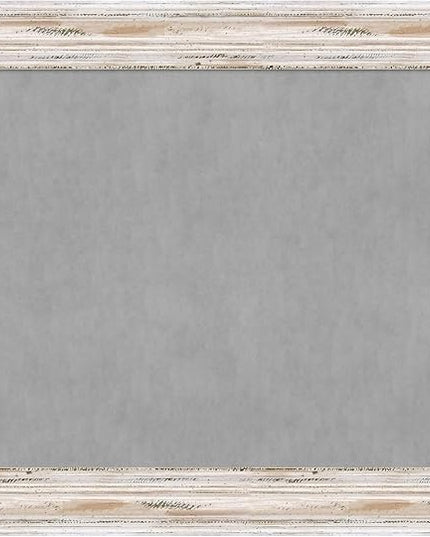 Amanti Art White Framed Magnetic Board 23x29 Medium Vision Board for use with Magnets, 100% Metal Sheet to Display Items as Office Decor or for Home Organization in mudroom, Kitchen or Kids Room