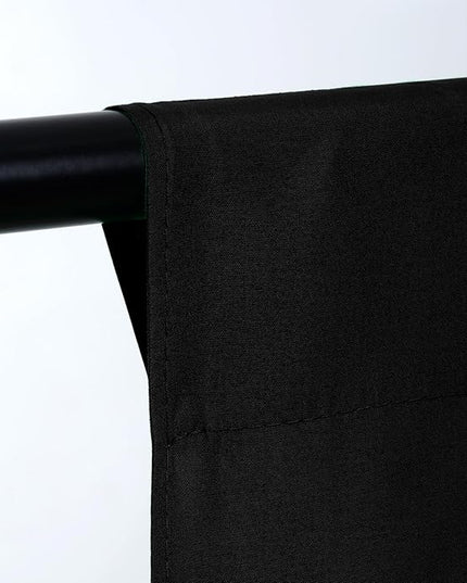 TRLYC Black Background Backdrop - 7x10 FT Polyester Fabric Background Seamless Screen Drop for Photography Video Studio Parties Halloween