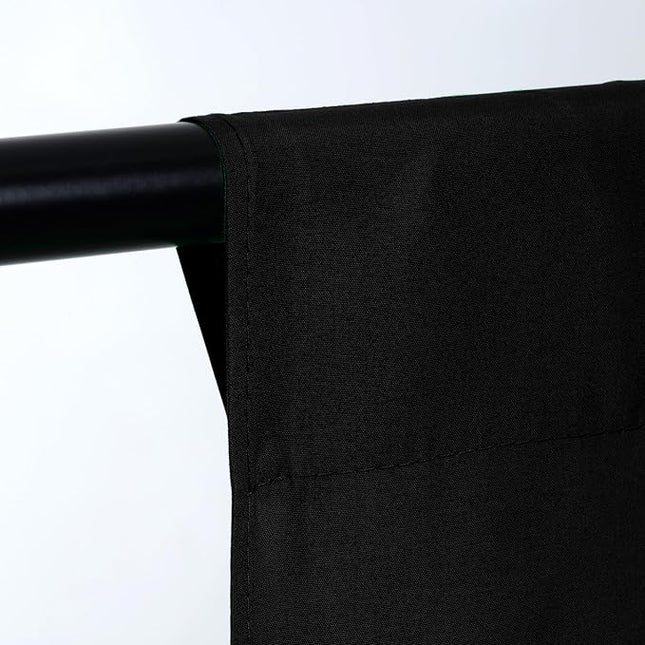 TRLYC Black Background Backdrop - 7x10 FT Polyester Fabric Background Seamless Screen Drop for Photography Video Studio Parties Halloween