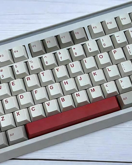 163 Double Shot Keycaps Cherry Profile Retro 9009 Keycaps Set Fit for 61/64/87/104/108 Cherry Mx Switches ANSI/ISO Mechanical Keyboard