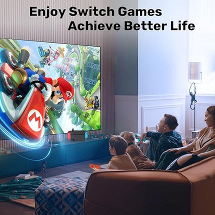 Unitek Switch Game Card Reader, Upgrade Version Multi Switch Game Switcher with Remote Control, 8 Cards Reading & Quick Switching Adapters for Nintendo Switch/Switch OLED(8 Games Switching)