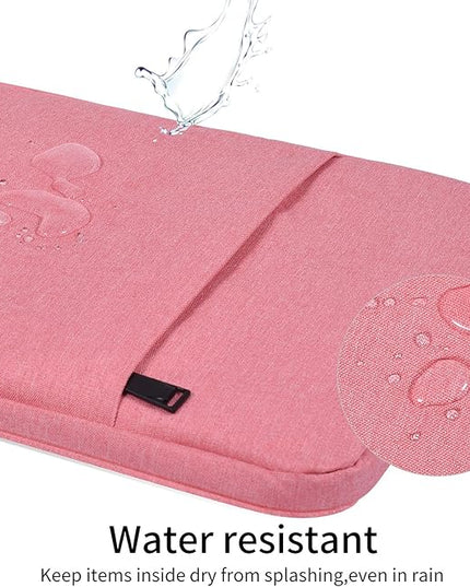 14 Inch Laptop Sleeve Case Women Girls for DELL XPS 15, Latitude 5420 7420, Inspiron 14, Lenovo Flex 5, HP 14 Laptop, Razer Blade 15, Laptop Cover 14 inch Water Resistant Computer Bag -Pink