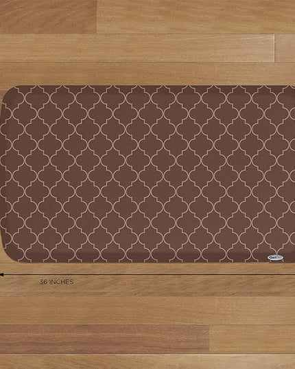 GelPro Elite Premier Anti-Fatigue Kitchen Comfort Floor Mat, 20x36", Lattice Java Stain Resistant Surface with therapeutic gel and energy-return foam for health & wellness