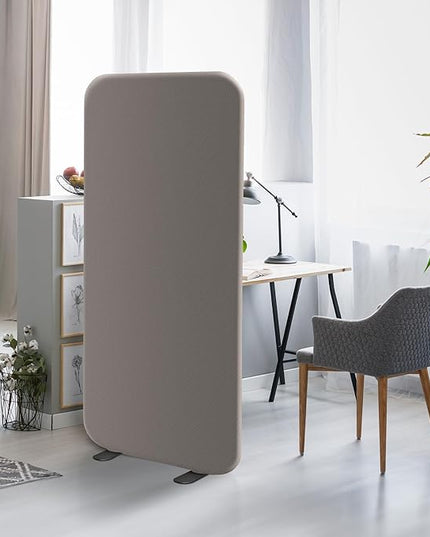 DECOLAB Standing Room Divider Panel, Portable Room Separation Partition for Home, Studio, Classroom, Resraurant, Scratch Resistance, 29"x65", Rock