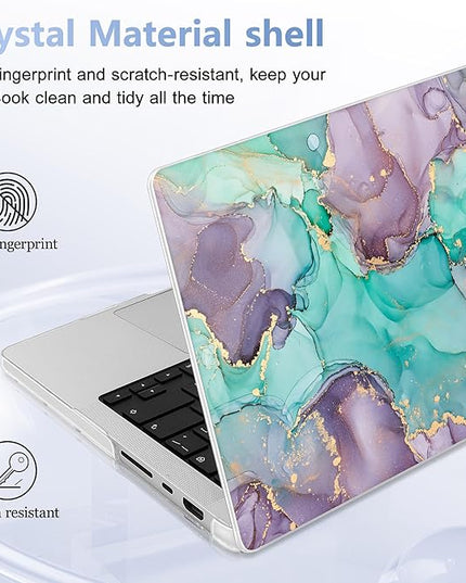 May Chen Case for MacBook Pro 14 inch, Models A2442 A2779 A2918 A2992 A3401 A3185 A3112 A3434, M1 M2 M3 M4 M5 Chip (2021-2025 Release), Plastic Hard Shell Case with Keyboard Cover, Artistic Painting