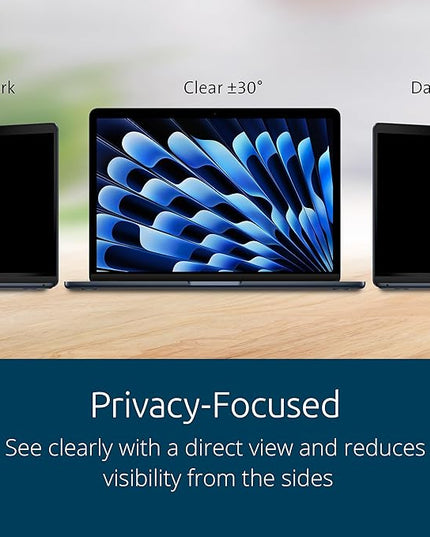 Kensington MP15 Magnetic MacBook Air Privacy Screen for 15 inch MacBook Air (2023-2024, M2, M3), Removable Laptop Privacy Filter, Anti Glare Blue Light MacBook Mac Screen Protector