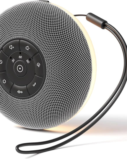 Portable Sound Machine, Long Battery with Loud Bluetooth Speaker, 39 Special Soothing Sounds, White Noise Sound Machine for Sleeping