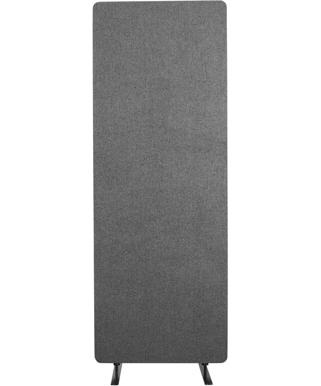Stand Up Desk Store ReFocus Freestanding Noise Reducing Acoustic Room Wall Divider Office Partition (Ash Gray, 23.6" x 66", Stand-Alone Panel)