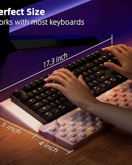 Ospelelf Keyboard Wrist Rest, Comfortable Ergonomic Keyboard Stand Riser Holder for Office Home