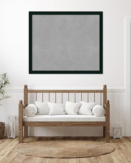 Amanti Art Black Framed Magnetic Board 44x52 Oversize Vision Board for use with Magnets, 100% Metal Sheet to Display Items as Office Decor or for Home Organization in mudroom, Kitchen or Kids Room