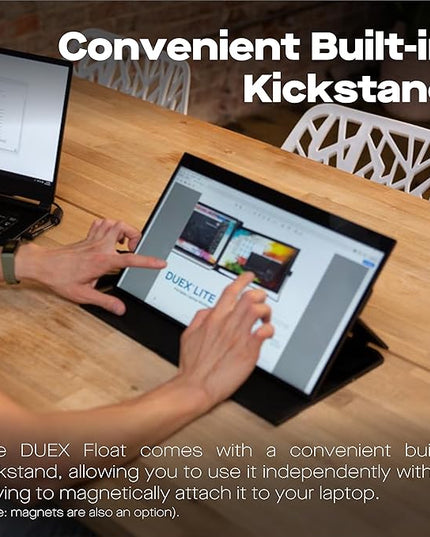 Duex Float Mobile Pixels 15.6" Stacked Portable Screens, Full HD IPS 1080P Touchscreen Monitor with Built-in Kickstand, USB Type-C/HDMI Plug and Play, Support Windows/Mac/Android/ChromeOS/Switch