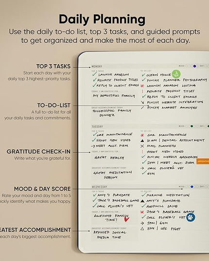 Undated, 2026 Planner, 8.5" x 11" - The #1 Productivity Planner to Achieve Your 2026 Goals - Planner 2026-2027 by PRODUCTIVITY STORE (A4, NAVY)