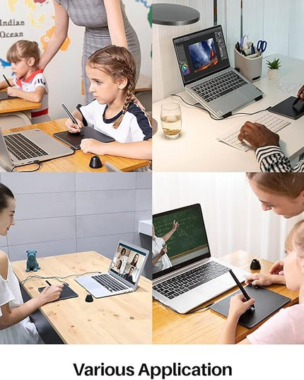HUION Inspiroy H430P Drawing Tablet 4.8x3 Graphic Tablet with Battery-Free Stylus 4 Hot Keys, Art Tablet for Drawing, Writing, Design, Teaching, Work with Mac, PC, Linux & Mobile