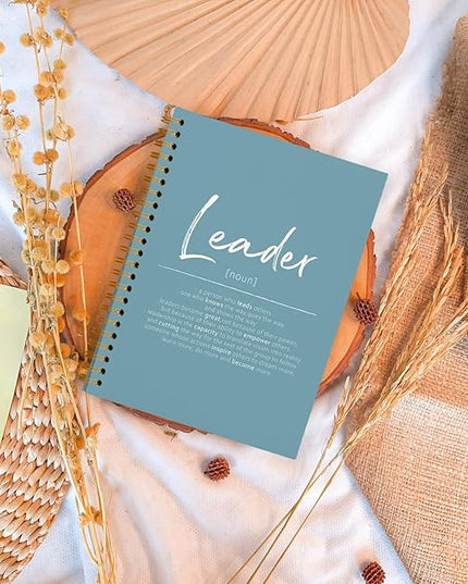 OXW Blue Meeting Notebooks for Work, Leadership Gifts Office Work Notebook Journal for Writing Note Taking, Thank You Gifts for Women Men Leader Mentor Boss Manager Principal, 5.5"x8.3"