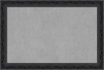 Amanti Art Black Framed Magnetic Board 24x36 Large Vision Board for use with Magnets, 100% Metal Sheet to Display Items as Office Decor or for Home Organization in mudroom, Kitchen or Kids Room