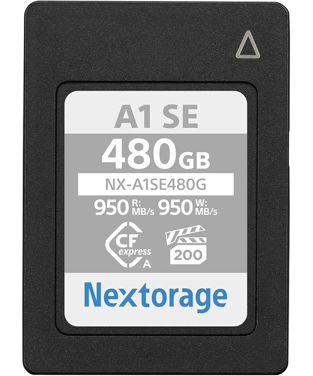 Nextorage 480GB CFexpress Type A VPG200 Japanese Brand Max. Write Speed 950MB/s Max. Read Speed 950MB/s Sony Alpha Series Compatibility Confirmed NXA1SE480G Memory Card for Camera